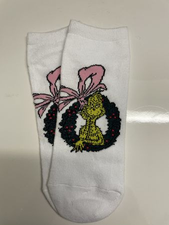 Grinch anklet socks, Christmas vibe, New, One size, unisex.