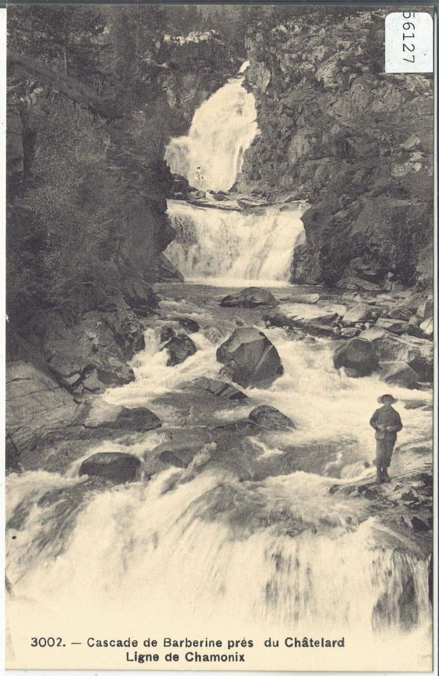 Ansichtskarten: Cascade de Barberine pres du Chatelard - Ligne de Chamonix – Gebraucht aus Ettingen von Kartenplanet