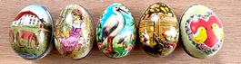 5 Stk. Blecheier Ostern Blech Eier Blechei LÄCKERLIHUUS
