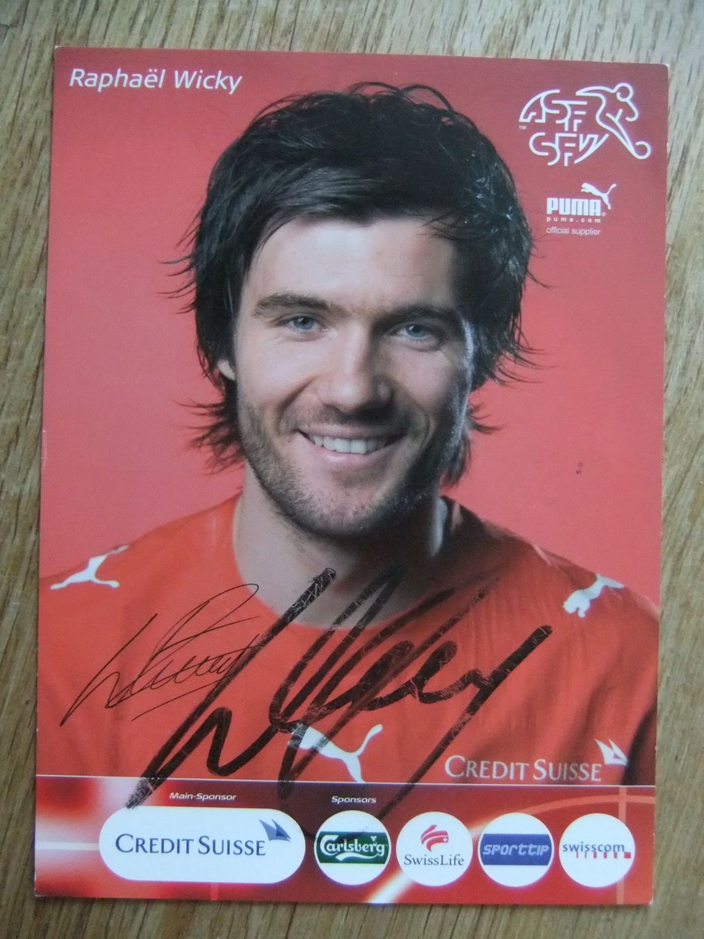 Autographes: Autogramm Karte von Raphael Wicky 1977 – D'occasion à St. Niklaus VS par wunschlos54