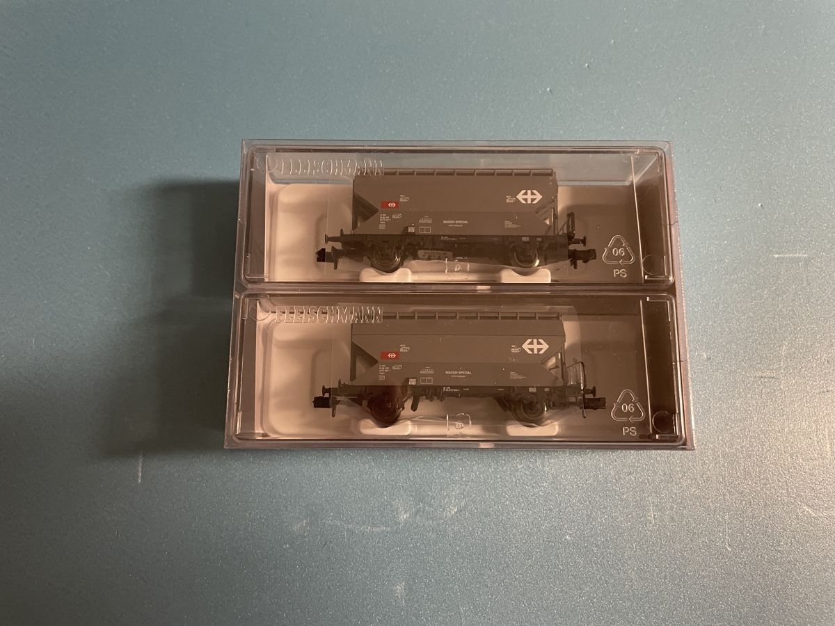 Fleischmann Modellini di ferrovie: Fleischmann 831313 Getreidesilowagen SBB  2er Set – Nuovo e nell'imballaggio originale da Horgen venduto da jehaupt38 1