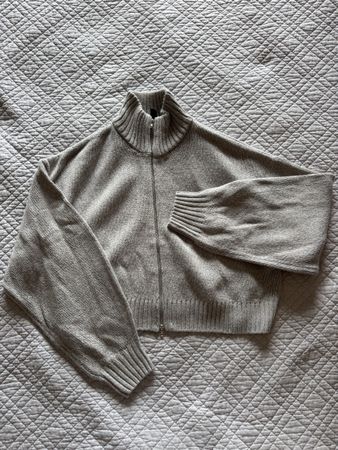 Gilet zippé gris 