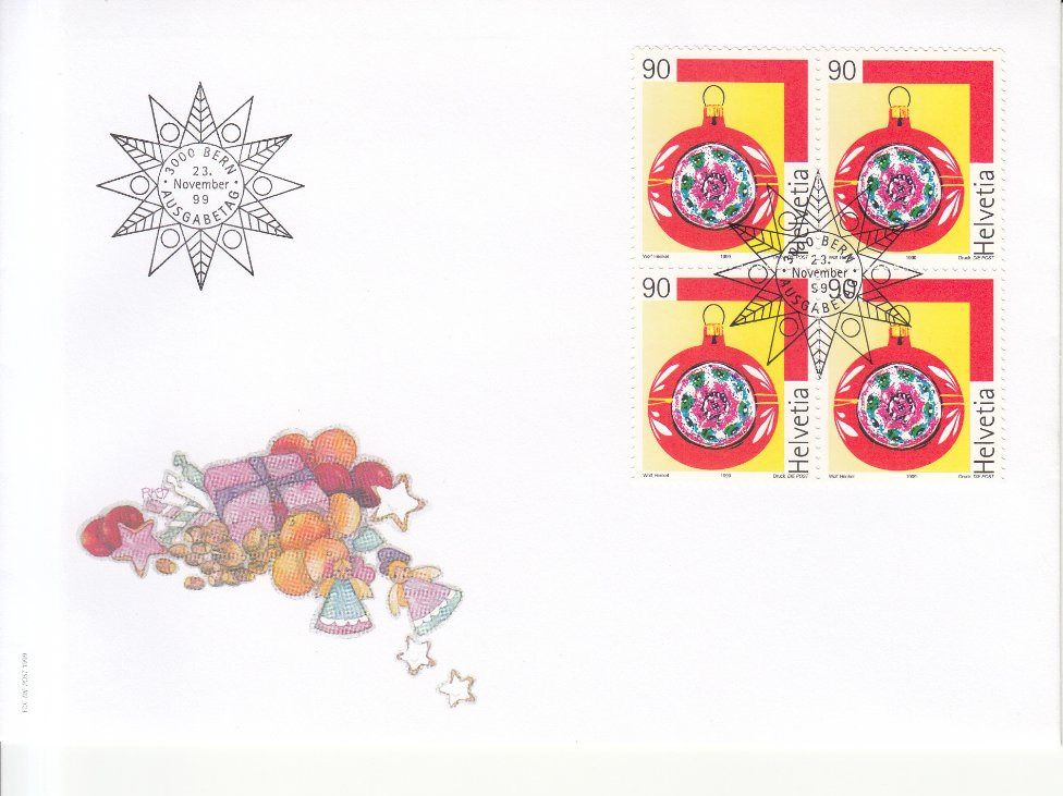 Alle Briefmarken: SBK 986 im 4er-Block FDC – Gebraucht aus Bürglen TG von StampGraf