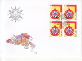 SBK 986 im 4er-Block FDC