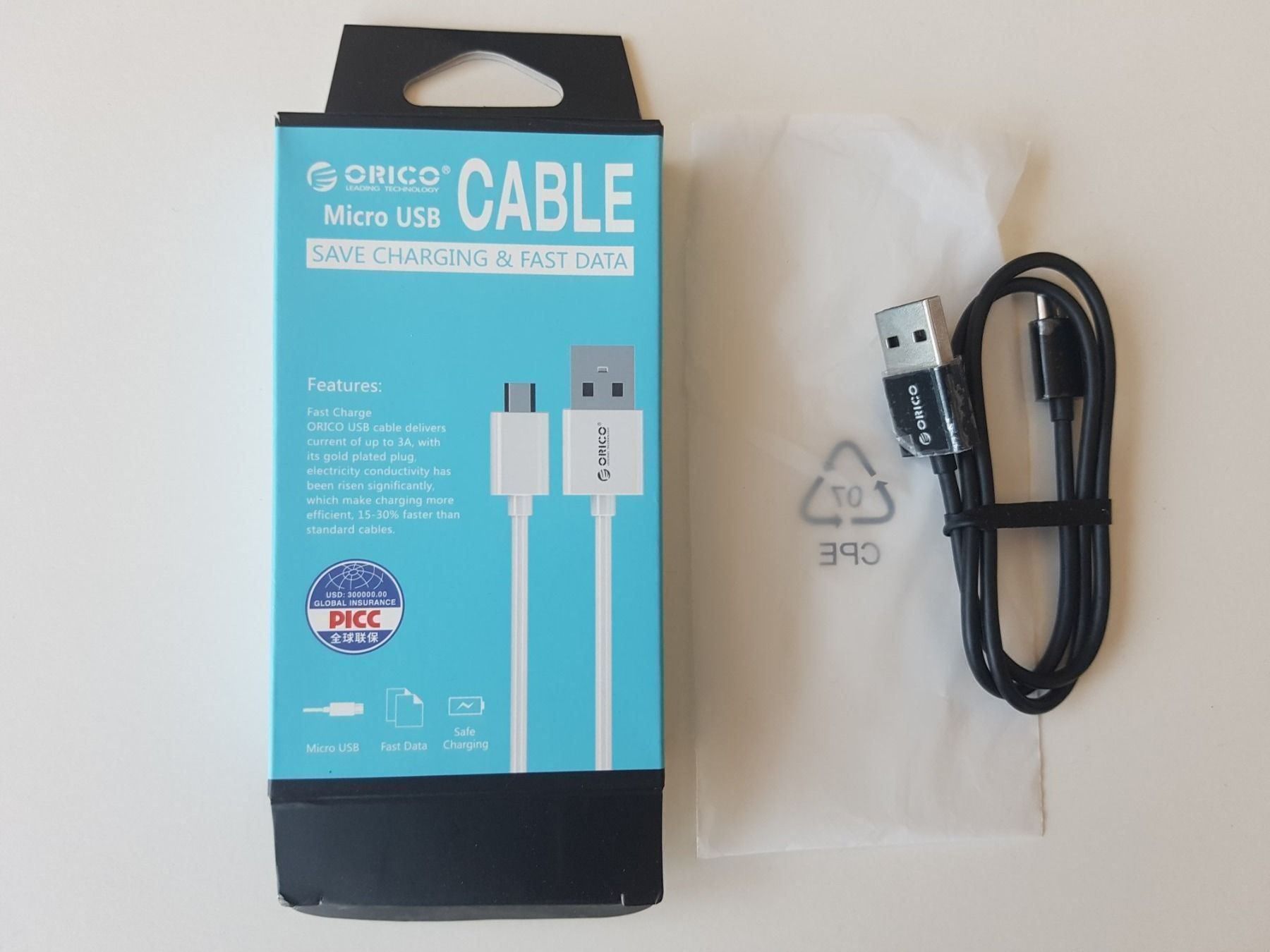 Cavi: Ladekabel Micro USB ORICO bis 3A – Usato da Boll venduto da Dajufa