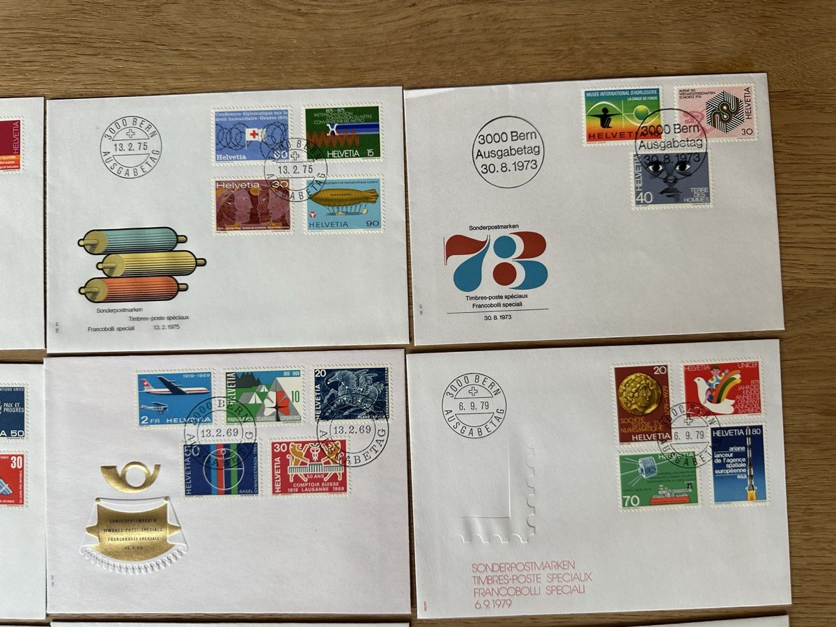 Tous les timbres: Schweiz - 12x FDC SONDERPOSTMARKEN – D'occasion à Schmitten / FR par Samsara169 2