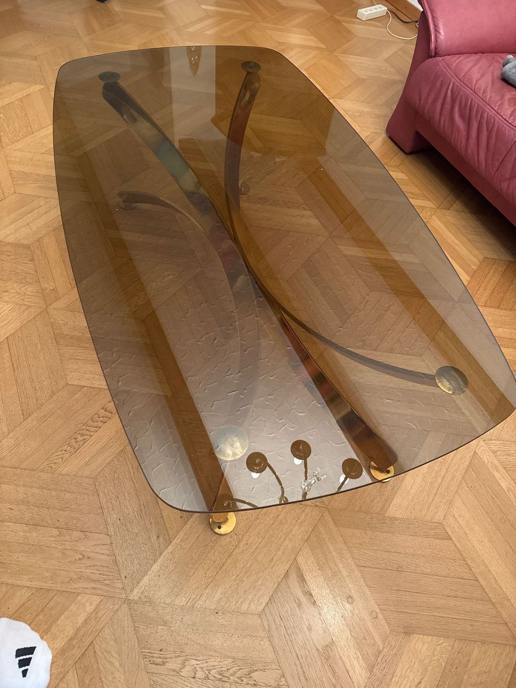 Tavoli: Couchtisch Glas Messing Retro Vintage Wohnzimmer... – Usato da Neuägeri venduto da sch_5tcz 2