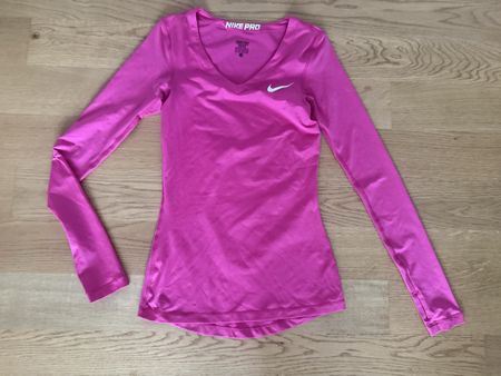 Shirt langarm Nike Pro pink Grösse XS neuwertig 