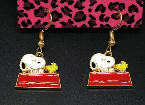 Orecchini pendenti & Orecchini a lobo: Snoopy: 1 paire boucles d'oreille – Nuovo e nell'imballaggio originale da Lutry venduto da kylab7