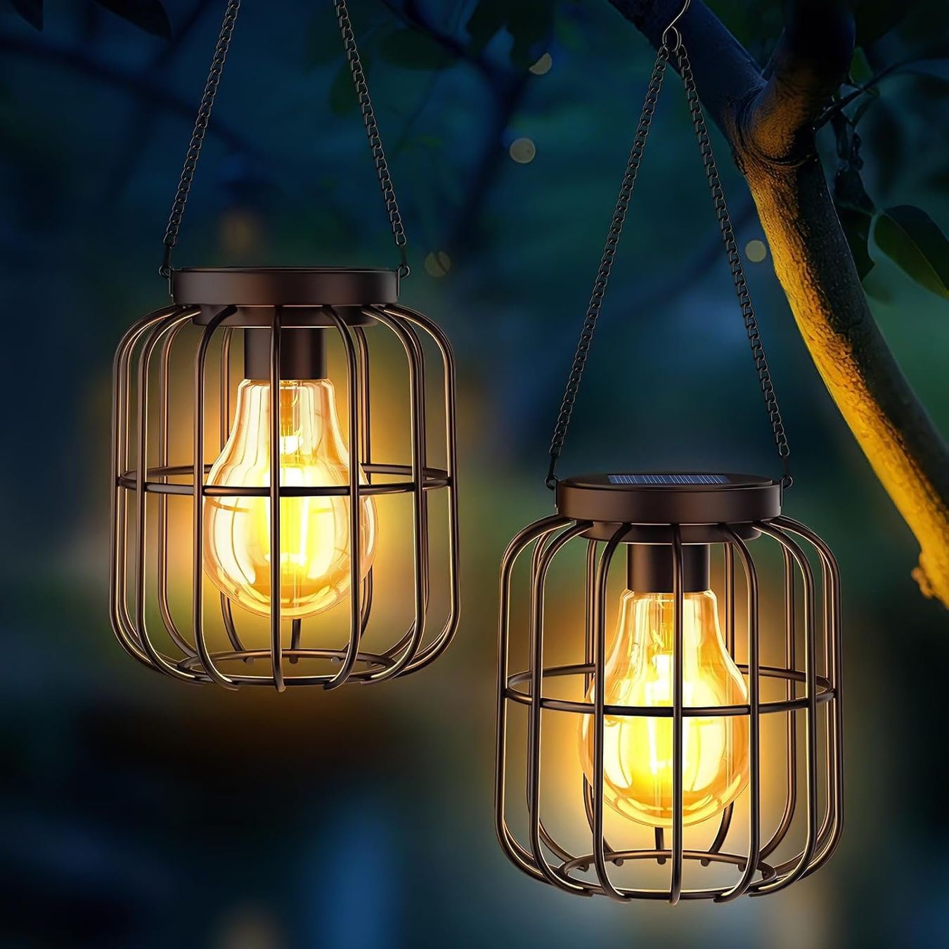 Lampade: 2x Solarlampen Außen 2er Set IP65 – Nuovo e nell'imballaggio originale da Nuglar venduto da SmartLiving24