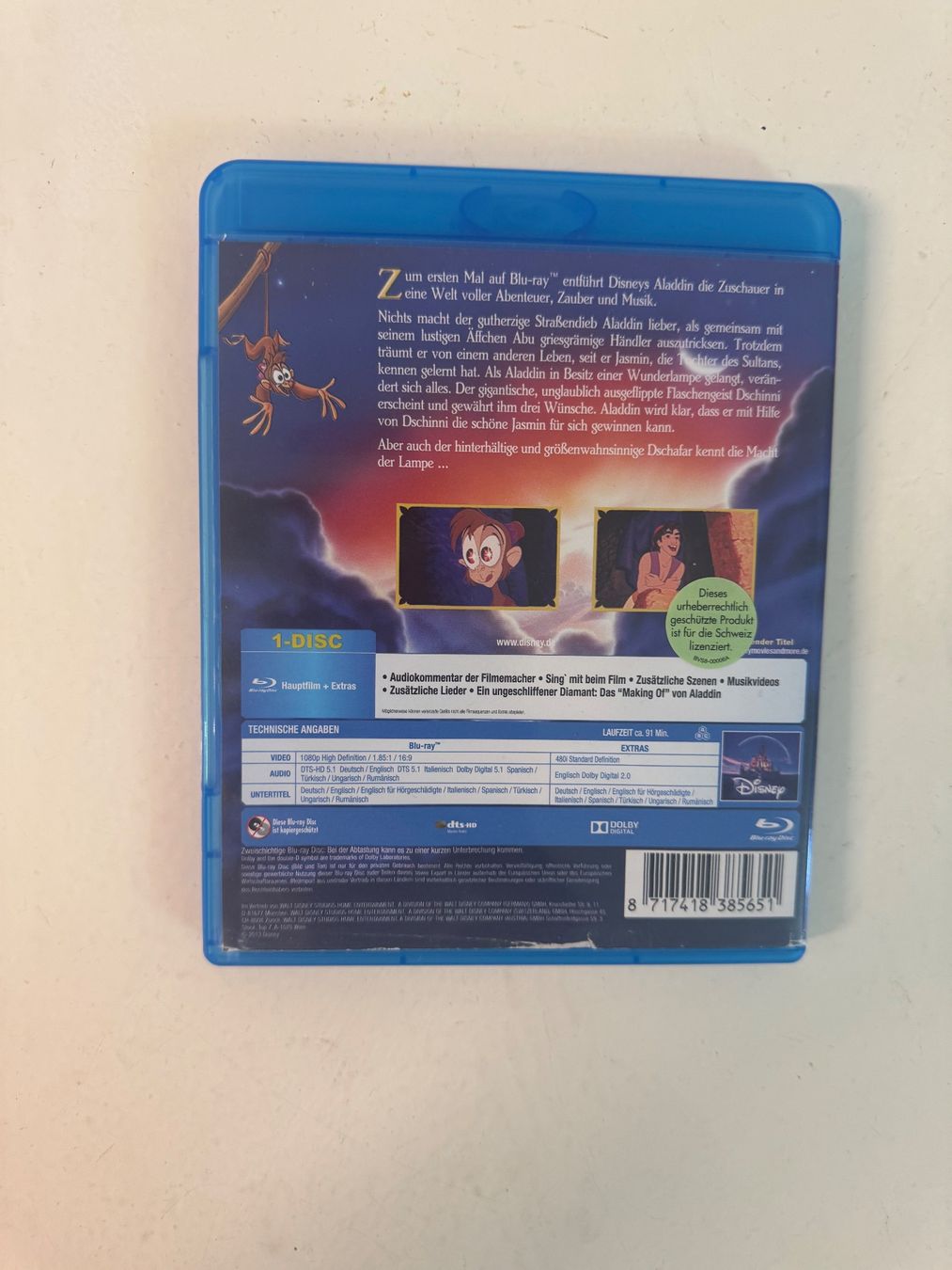 Tutti i DVDs: ALADDIN. (BLU-RAY) DISNEY – Usato da Basel venduto da san_2qlq 1