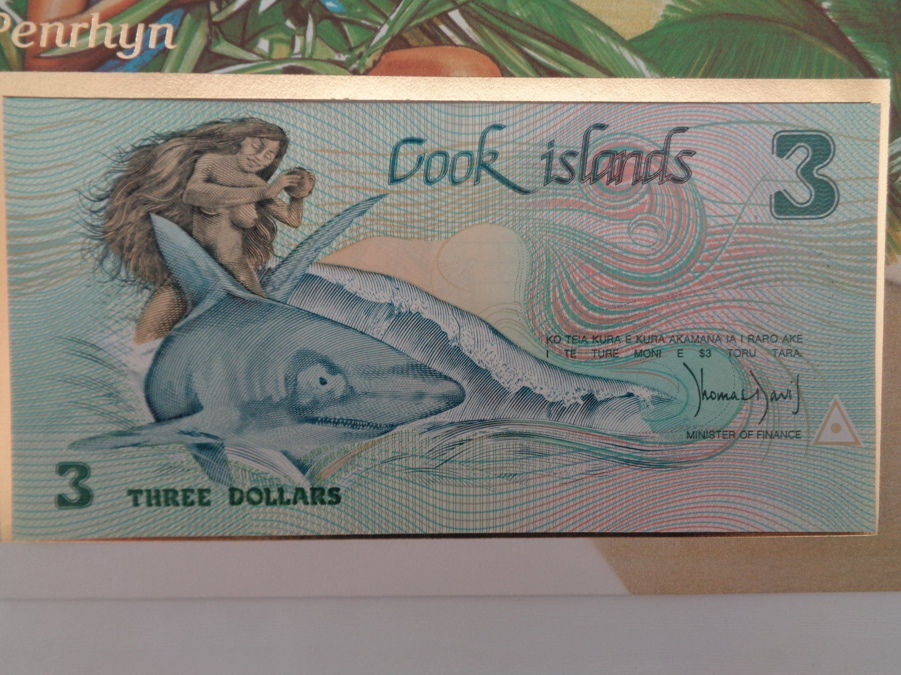 Banknoten: Notenbrief - Cook-Inseln 3 Dollar – Neu (gemäss Beschreibung) aus Chur von omonia 2
