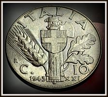 ITALIEN 10 CENTESIMI 1943
