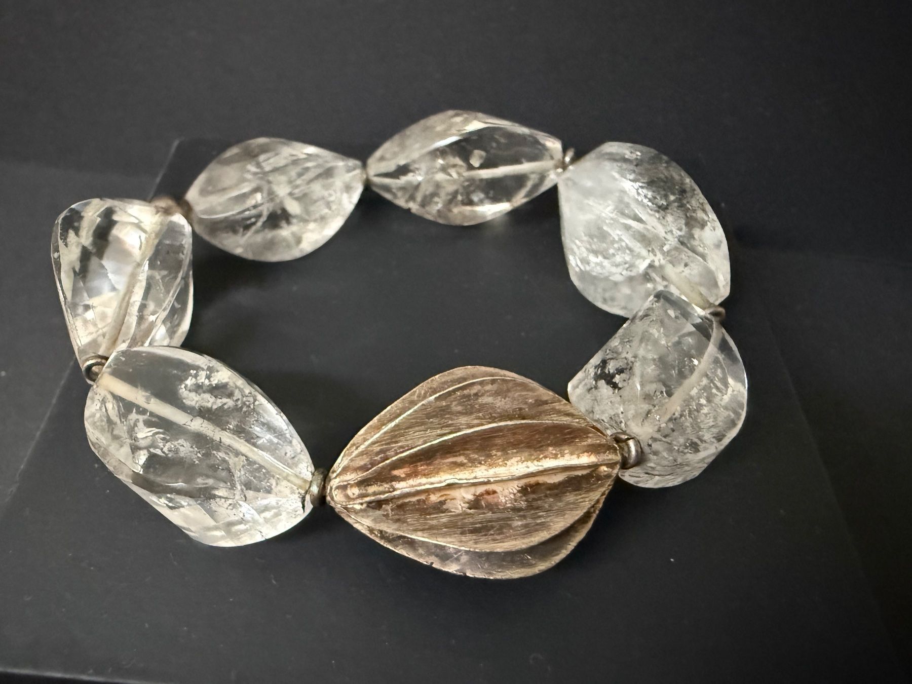 Bracciali & Braccialetti: Bergkristall Armband mit Silber Elemente 925 – Usato da Spiegel b. Bern venduto da Rogger72