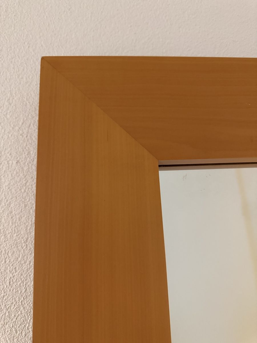 Spiegel: Large Wall Mirror with Solid Frame of Pear Wood – Gebraucht aus Dietlikon von lot_rel 2