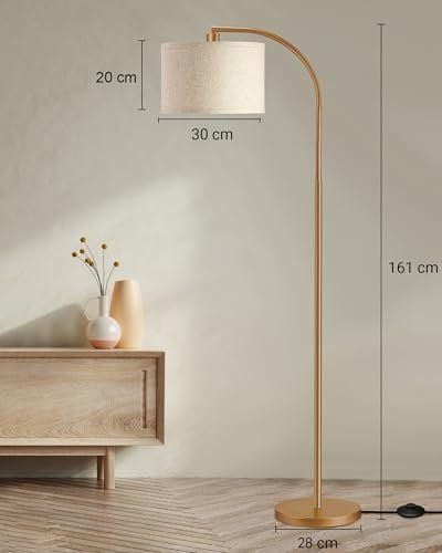 Lampade: Stehlampe Wohnzimmer 161cm Bogenlampe Verstellem Beigen – Nuovo e nell'imballaggio originale da Hundwil venduto da tec_mm27 4