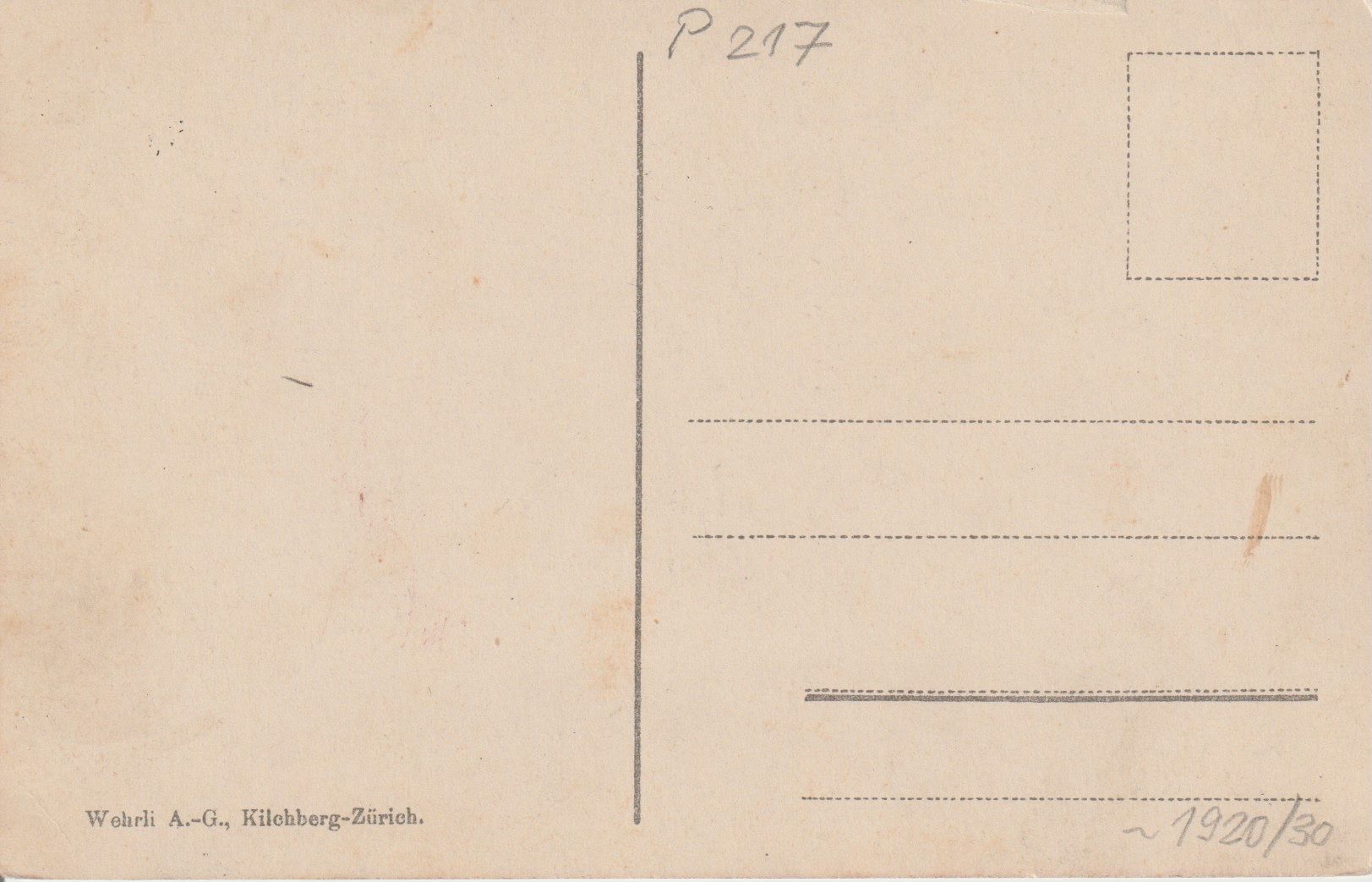 Cartoline postali: P 217, St. Moritz und Piz Julier, ca. 1920 – Usato da Freienbach venduto da Bhaltis 1