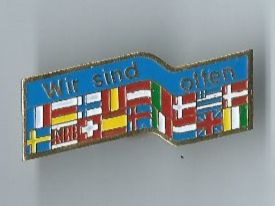 Placchette & Badge: Wir sind offen PIN – Usato da Zürich venduto da t24_de