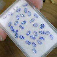 6.8 ct TANSANIT Tanzanite Edelstein Set ca 5mm