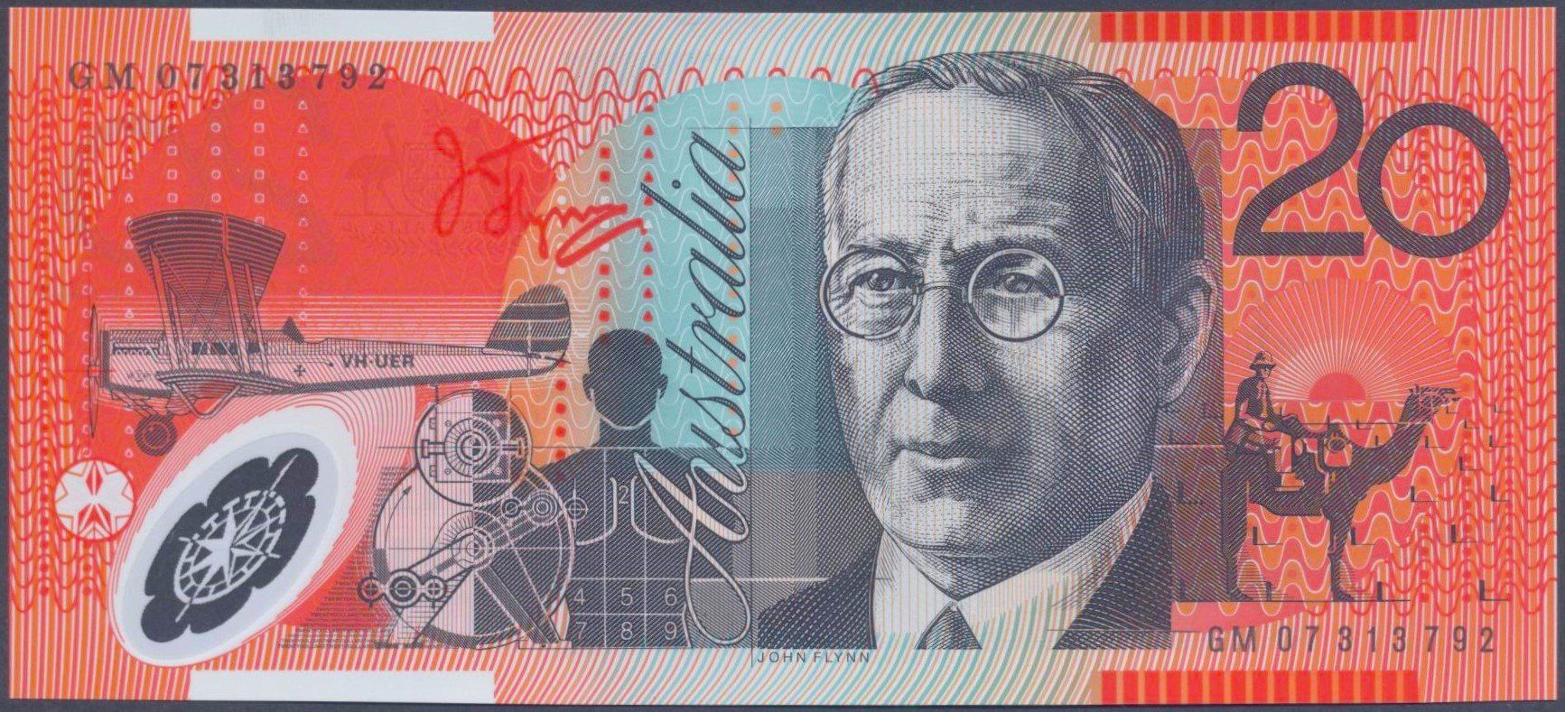 Banknoten: Australien 20 Dollar 2007 P-59e UNC – Neu (gemäss Beschreibung) aus Schliern b. Köniz von pizzitaxi