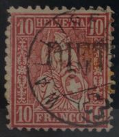 CH - Sitz. Helvetia - Zst. Nr. 38 - Stabstempel Dietikon