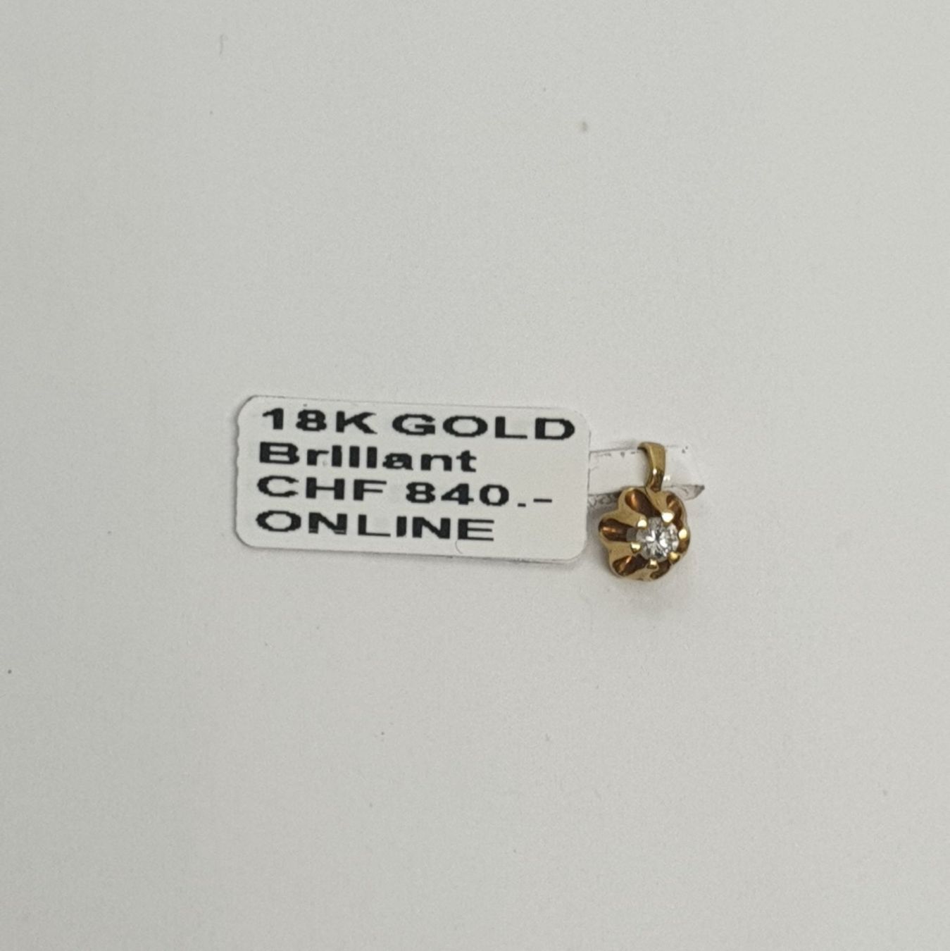 Ciondoli: Echt 18K Gold - Diamant Anhänger – Usato da Luzern venduto da Luzern-Goldhaus