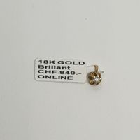 Echt 18K Gold - Diamant Anhänger