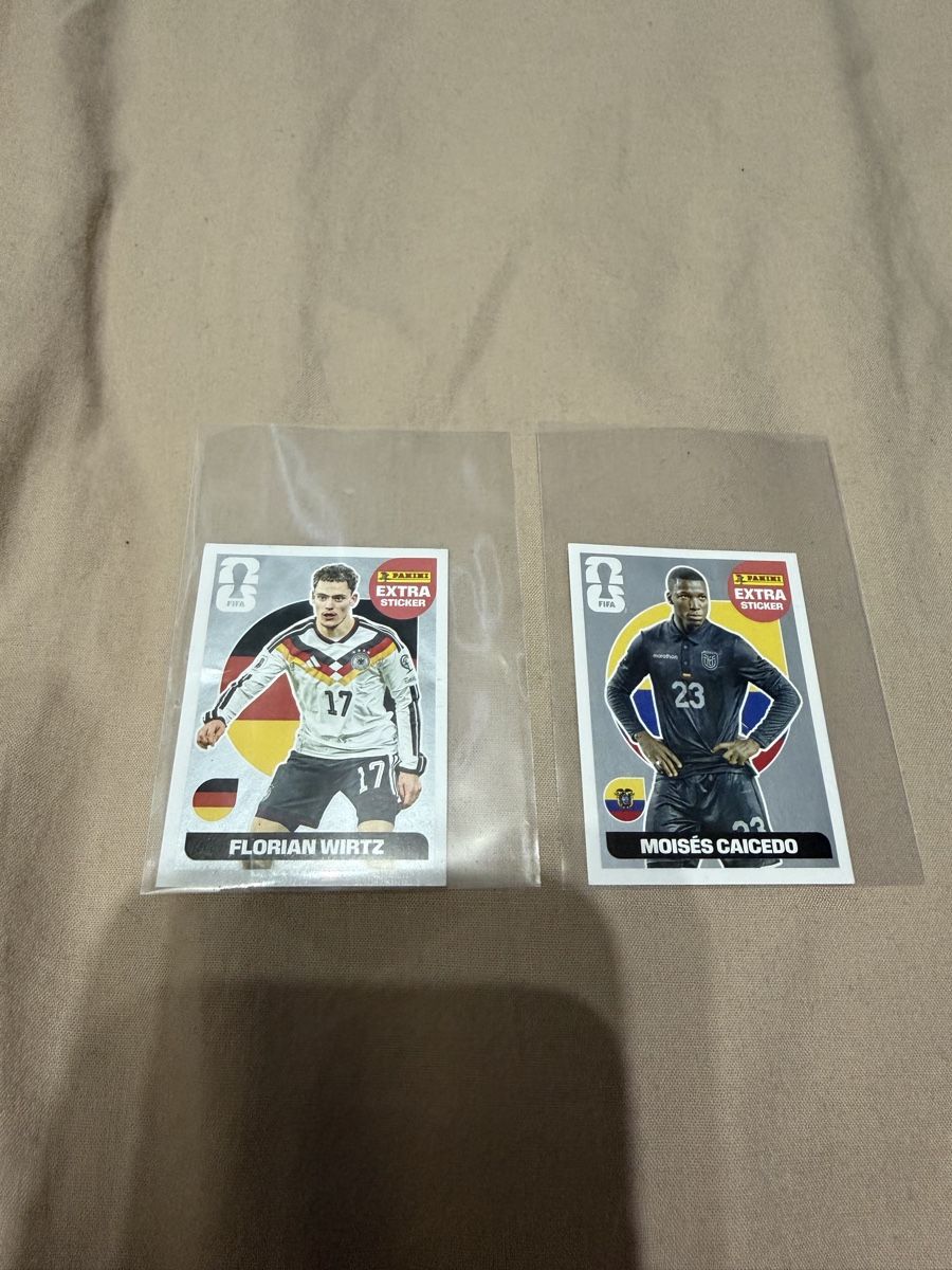 Panini Carte collezionabili: 2 Extra Sticker, Silver Caicedo & Wirtz – Usato da Renens VD venduto da Eduardo27.