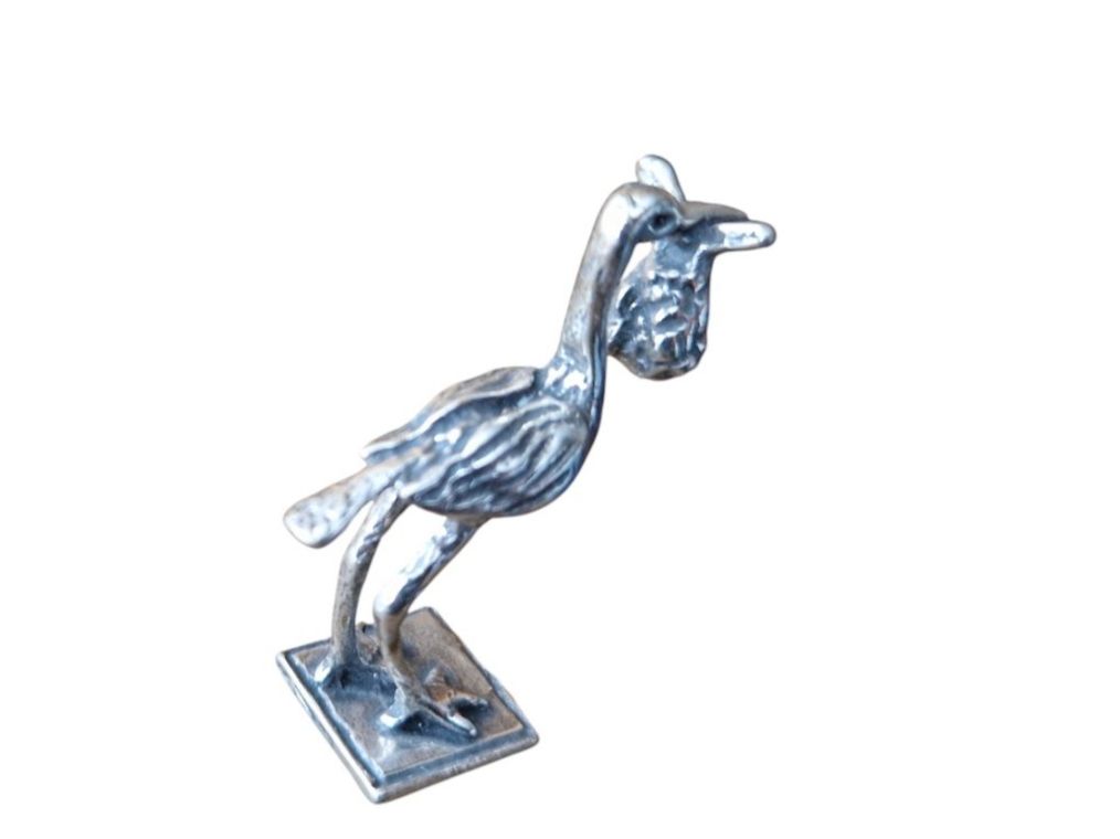 Statuette: Figur Miniatur Silber Storch – Usato da Mörschwil venduto da wunderkiste44 5