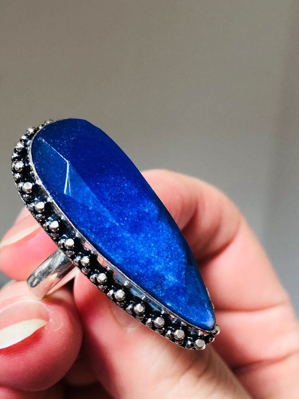 Anelli: SAPPHIRE ring taillie 7,5 – Nuovo e nell'imballaggio originale da Genève venduto da AGBERG 5