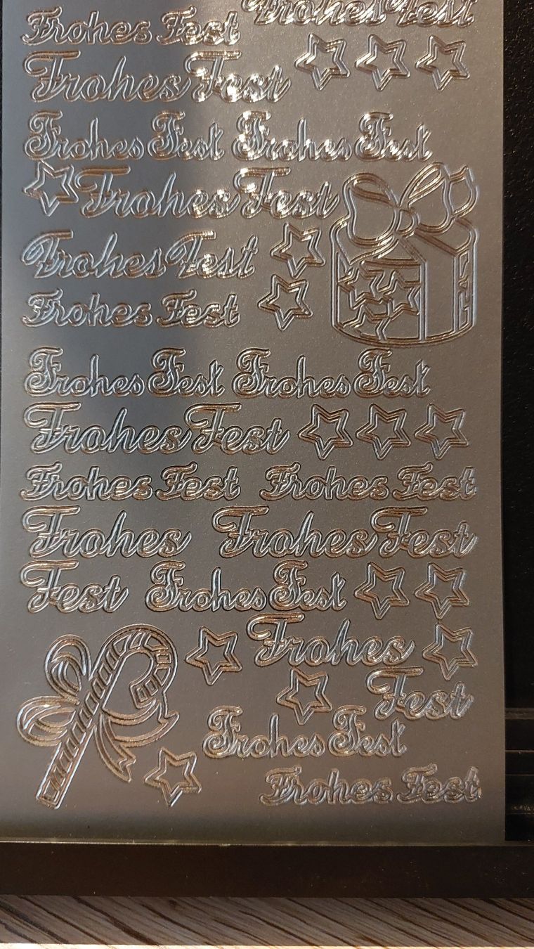 Aufkleber: Weihnachtliche Kleber "Frohes Fest" Sticker – Neu und originalverpackt aus Zollikofen von Blackie 2