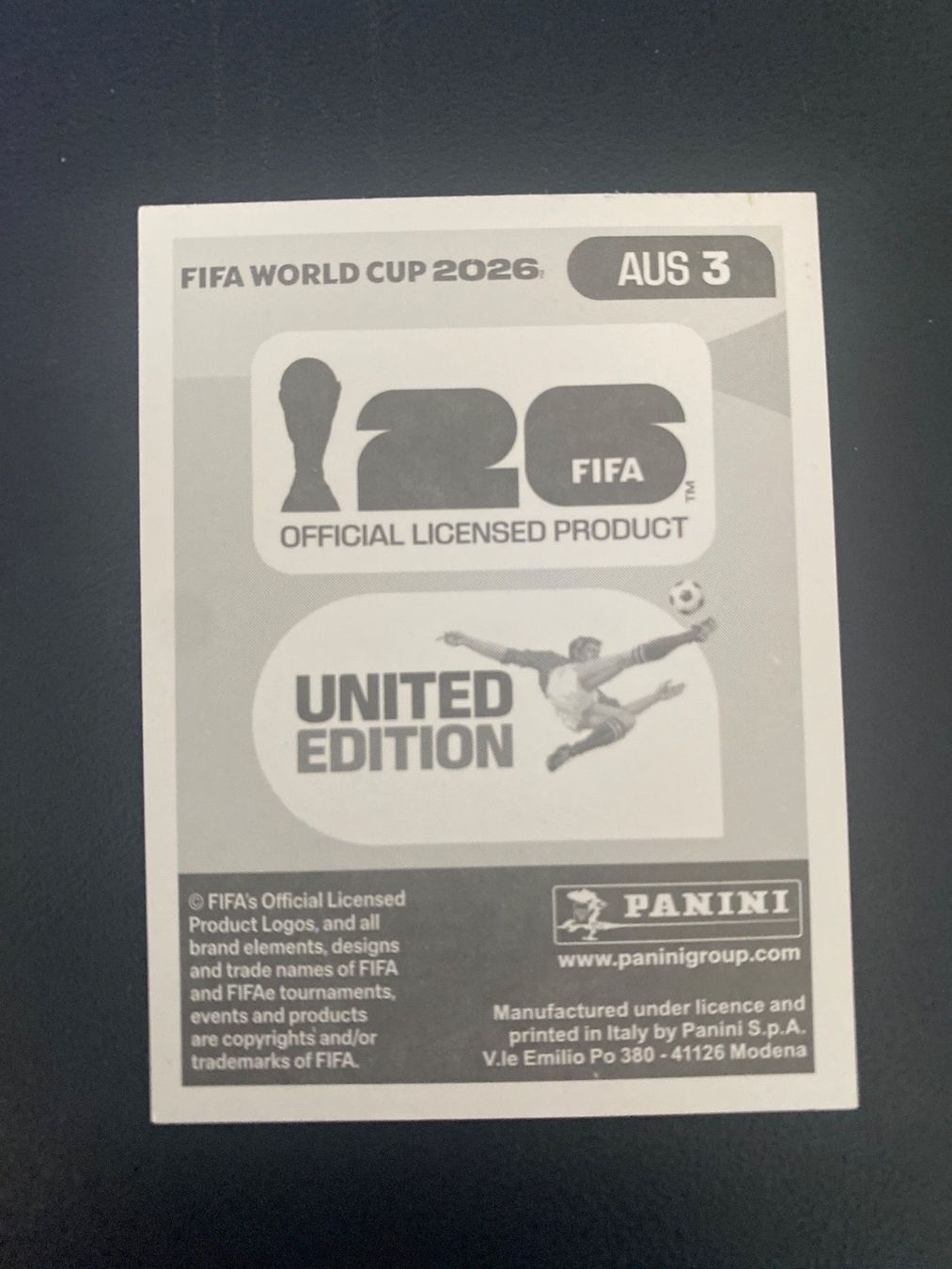 Panini Carte collezionabili: Panini FIFA World Cup Sticker AUS 3 – Nuovo (secondo la descrizione) da Glattbrugg venduto da riseca 1