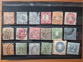 DE-Briefmarken auf Karte N11 Zustand gemäss Bild