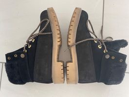 Damen Stiefel Leder Boots Gr 36