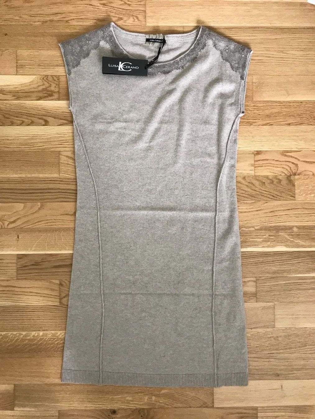 Luisa Cerano Vestiti: Neu mit Etikette- Pullunder/ Strickkleid Luisa Cerano, g. 36 – Nuovo e nell'imballaggio originale da Zürich venduto da ZuriShrek 4