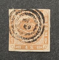 Dänemark 1854, 4Sk. Imperf. gestempelt
