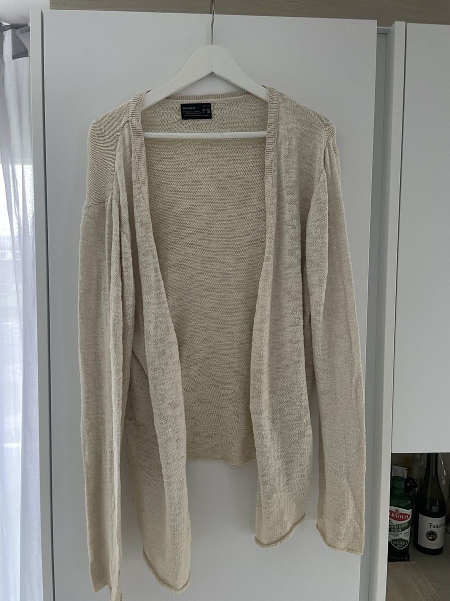 Giacche: Pull&Bear Cardigan beige Gr. L Übergangsjacke Frühling – Usato da Wilen b. Wil venduto da puma-85 2