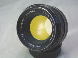 Excellentes Hanimar 55mm f1.7 M42 Tomioka (50mm) #v3