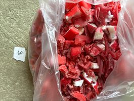 Kerzenwachs Reste rot ca. 2Kg