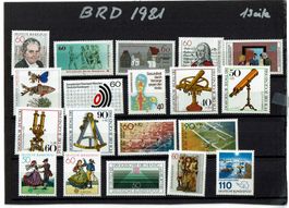 Briefmarken Bundesrepublik Deutschland 1981 Jahresausgabe
