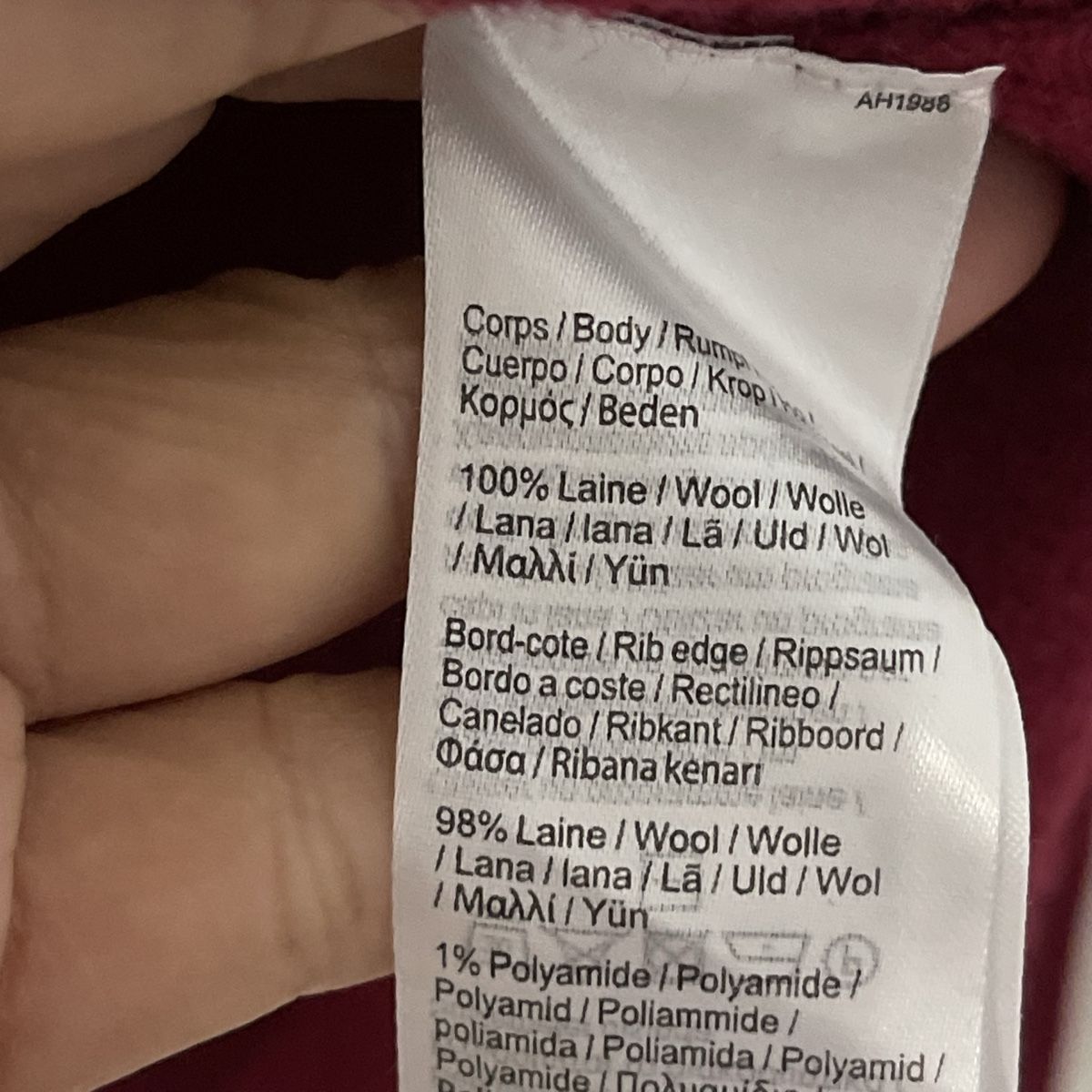 Lacoste Maglioni & Felpe: Lacoste Wollpullover, dunkel rot  – Nuovo (secondo la descrizione) da Bern venduto da dek_7bjd 5