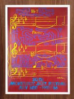 Montreux Jazz Festival 1986, Plakat Top Zustand, Alu Rahmen