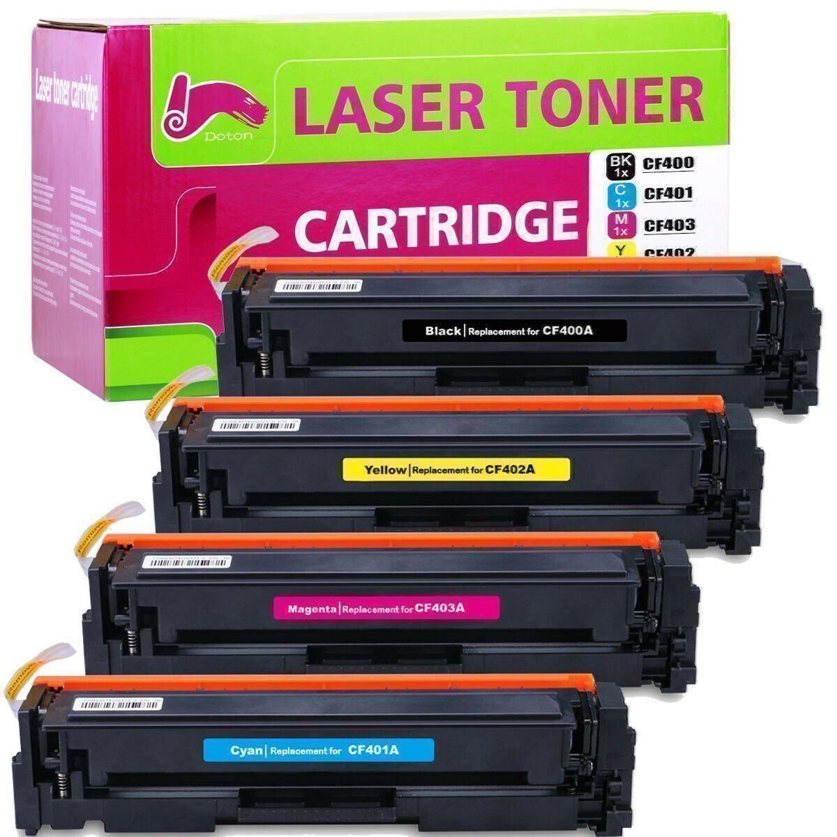 Hewlett Packard Cartucce per stampanti & toner: 4 X KOMPATIBLE HP 201A CF401A CF402A CF4 – Nuovo e nell'imballaggio originale da Basel venduto da saly06 2