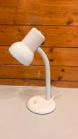 Vintage Retro 80er Schreibtischlampe mit Flexarm in Weiss