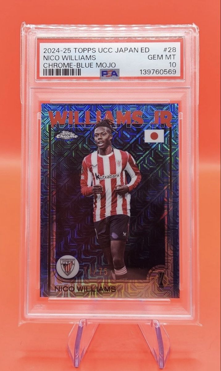Topps Carte collezionabili: Topps UCC Nico Williams Blue Refractor PSA 10 71/75 ENG – Nuovo (secondo la descrizione) da Aarau venduto da uebern