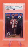 Topps UCC Nico Williams Blue Refractor PSA 10 71/75 ENG