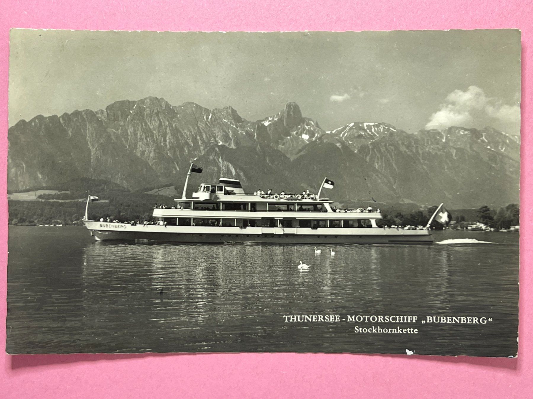 Cartoline postali: Thunersee - Motorschiff "Bubenberg" – Usato da Steg VS venduto da danwer74