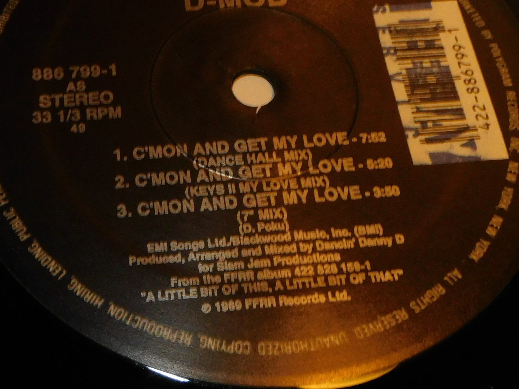 Dischi in vinile: LP Schallplatte  1989 - D-Mob Jam Beat Version  House Mix – Usato da Sursee venduto da 76 2
