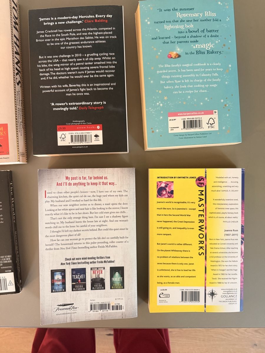 Libri: Tom Hanks, James Cracknell, Bernhard Schlink, Freida McFadde – Nuovo (secondo la descrizione) da Männedorf venduto da iza04 4
