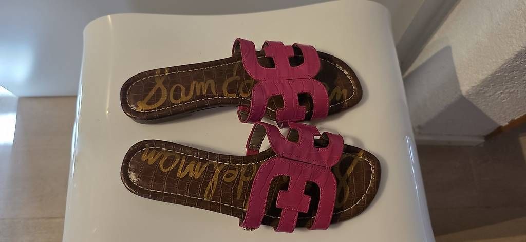 Scarpe da donna: Pantolette Pink, Leder – Usato da Wolfhausen venduto da LoukAudio 2